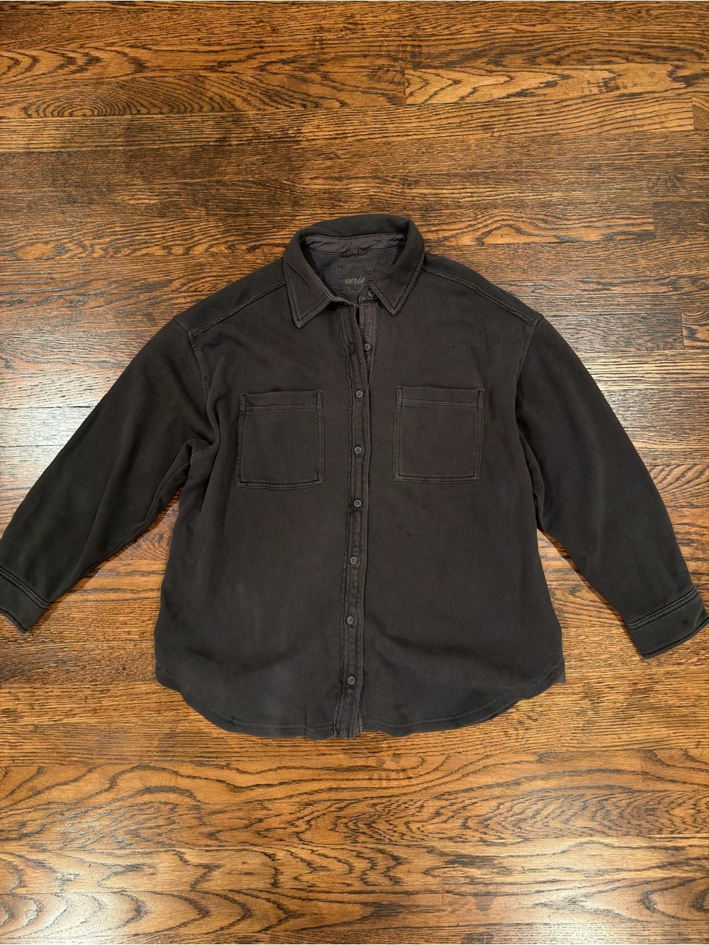 aerie Button-Front Shirt Jacket